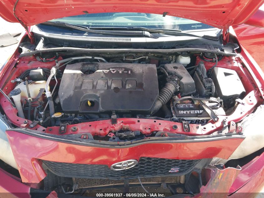 2010 Toyota Corolla S VIN: 1NXBU4EE3AZ378277 Lot: 39561937