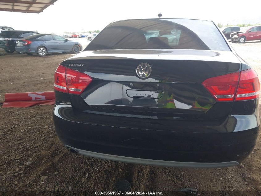 2012 Volkswagen Passat 2.5L S VIN: 1VWAP7A32CC020252 Lot: 39561967