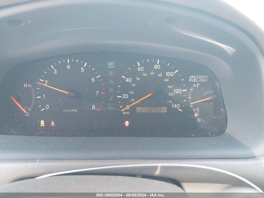 1999 Lexus Es 300 VIN: JT8BF28G5X0202197 Lot: 39562004