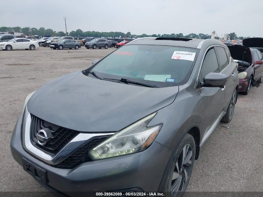 2017 Nissan Murano Platinum VIN: 5N1AZ2MG1HN112443 Lot: 39562089