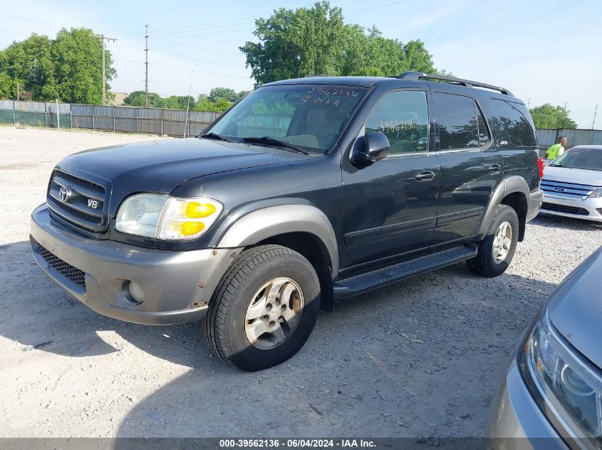 2003 Toyota Sequoia Sr5 V8 VIN: 5TDBT44A33S147795 Lot: 39562136