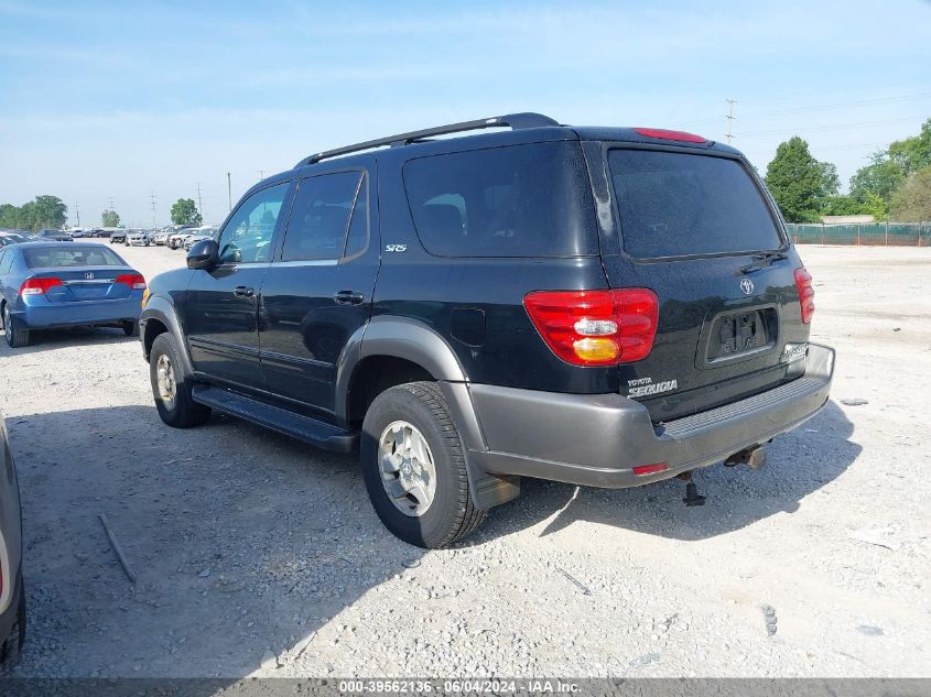 2003 Toyota Sequoia Sr5 V8 VIN: 5TDBT44A33S147795 Lot: 39562136