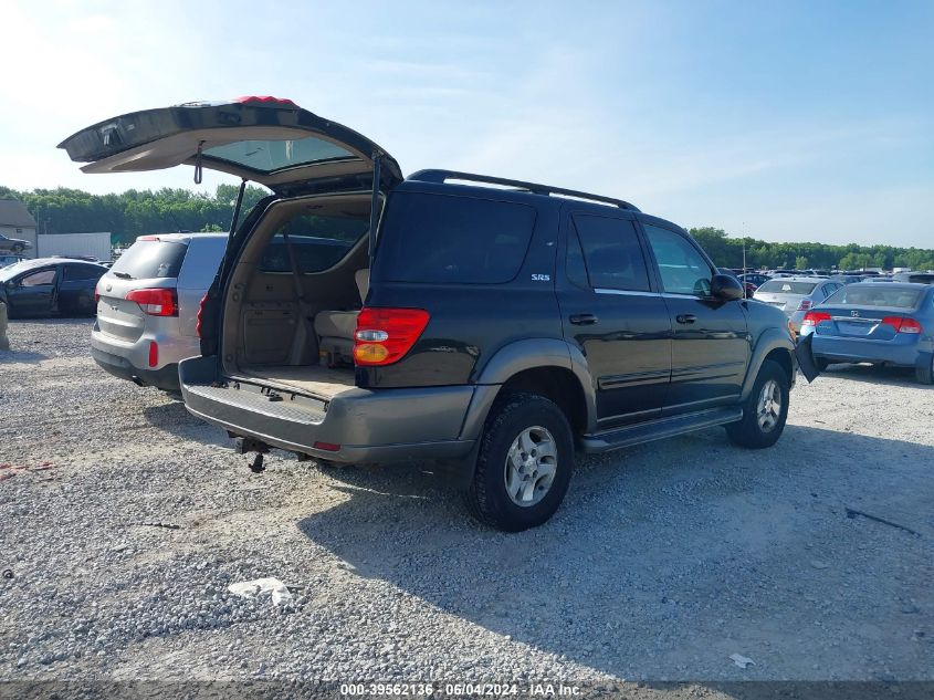 2003 Toyota Sequoia Sr5 V8 VIN: 5TDBT44A33S147795 Lot: 39562136