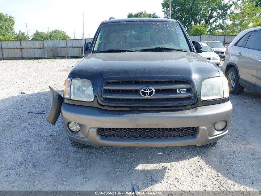 2003 Toyota Sequoia Sr5 V8 VIN: 5TDBT44A33S147795 Lot: 39562136