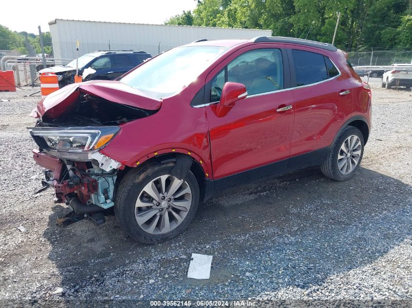 2019 Buick Encore Fwd Preferred VIN: KL4CJASB8KB887654 Lot: 39562145