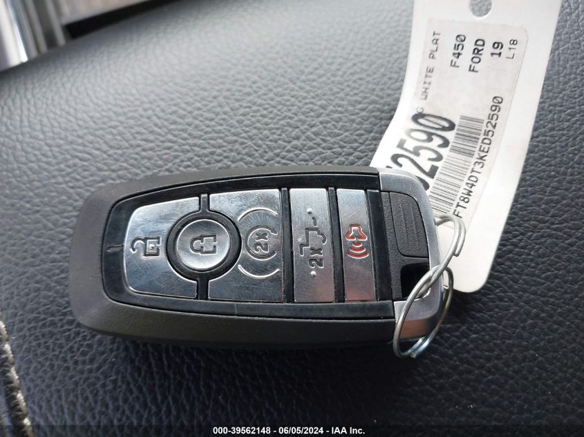 2019 Ford F-450 Lariat VIN: 1FT8W4DT3KED52590 Lot: 39562148