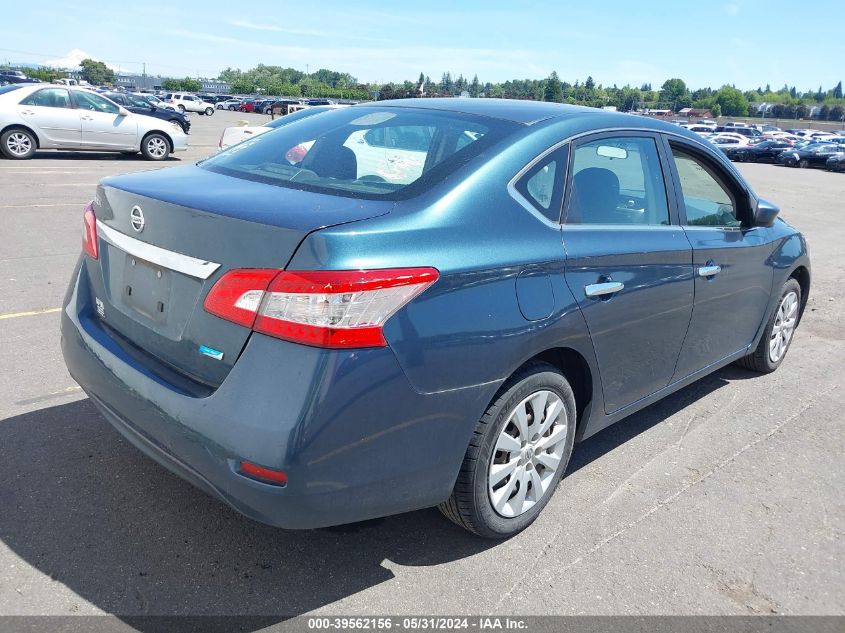 2014 Nissan Sentra S VIN: 3N1AB7AP7EY243842 Lot: 39562156