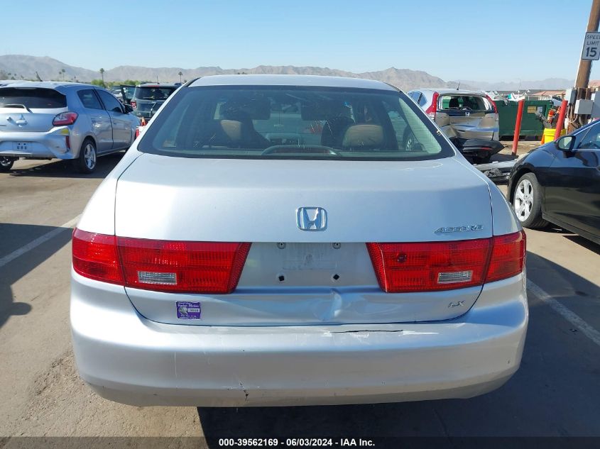 2005 Honda Accord 2.4 Lx VIN: 1HGCM56485A156654 Lot: 39562169