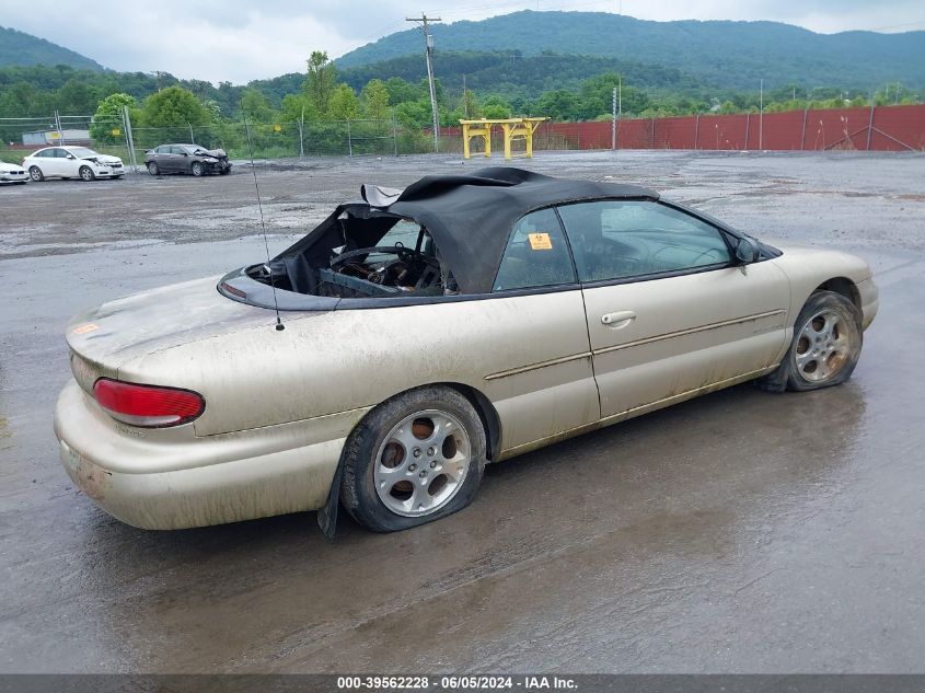 1998 Chrysler Sebring Jxi VIN: 3C3EL55H4WT277968 Lot: 39562228