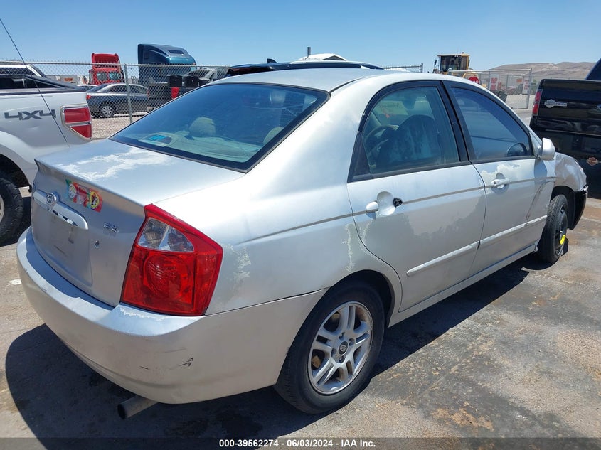 2004 Kia Spectra Ex/Lx VIN: KNAFE122145041470 Lot: 39562274