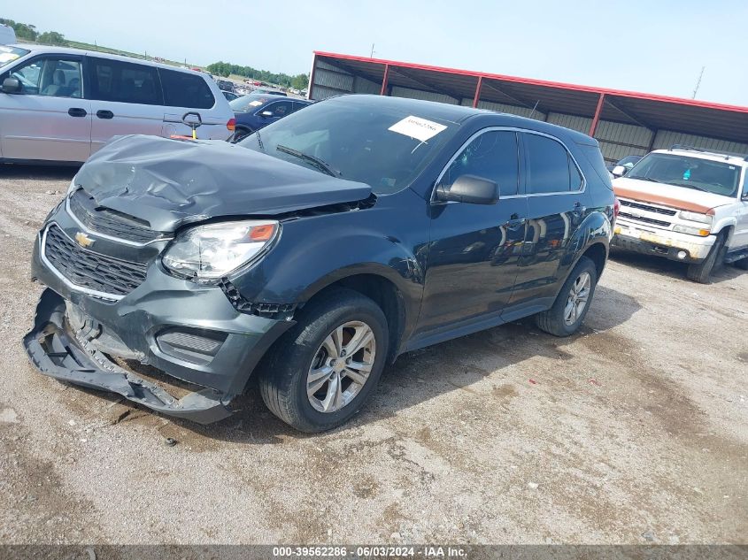 2017 Chevrolet Equinox Ls VIN: 2GNALBEK2H6117901 Lot: 39562286