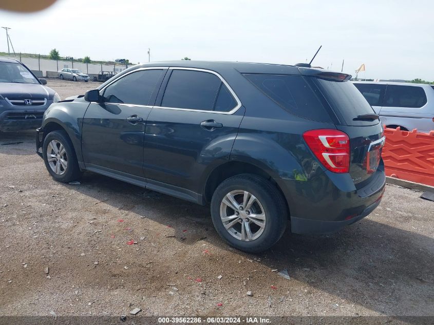 2017 Chevrolet Equinox Ls VIN: 2GNALBEK2H6117901 Lot: 39562286