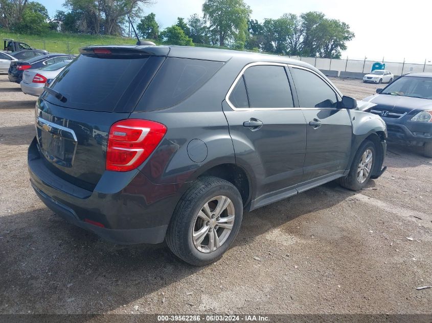 2017 Chevrolet Equinox Ls VIN: 2GNALBEK2H6117901 Lot: 39562286