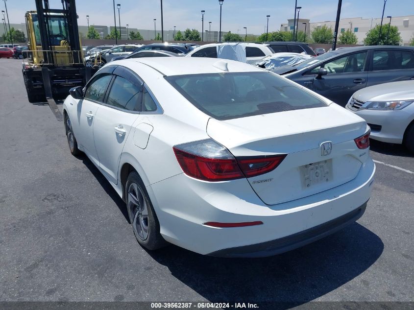 2019 Honda Insight Ex VIN: 19XZE4F56KE004034 Lot: 39562387