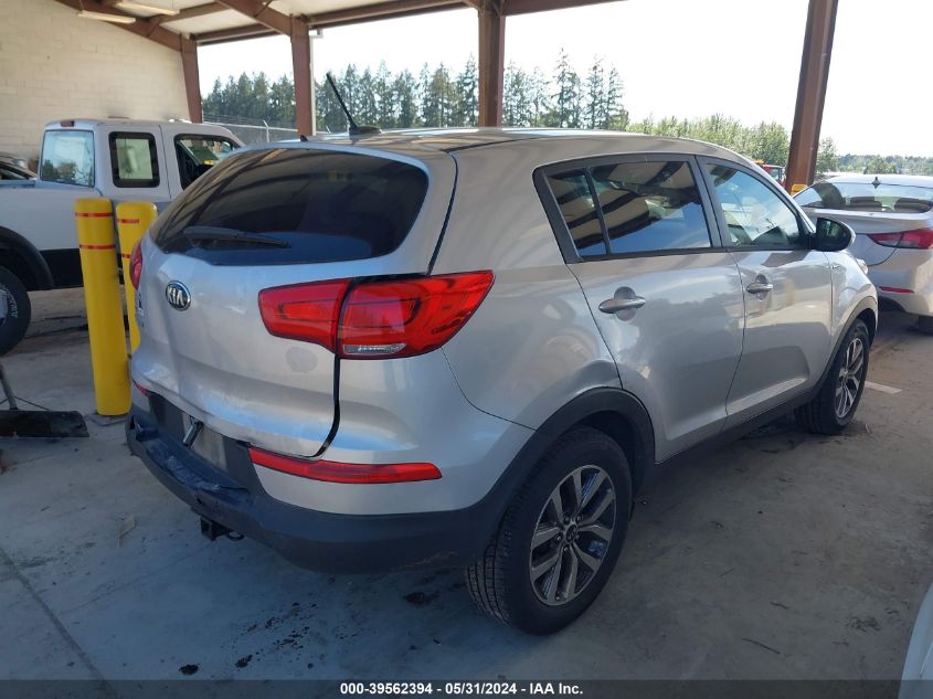 2016 Kia Sportage Lx VIN: KNDPBCAC9G7844512 Lot: 39562394