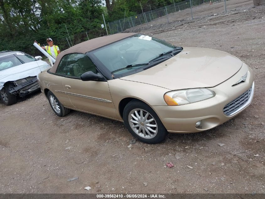 2001 Chrysler Sebring Lxi VIN: 1C3EL55U81N594237 Lot: 39562410