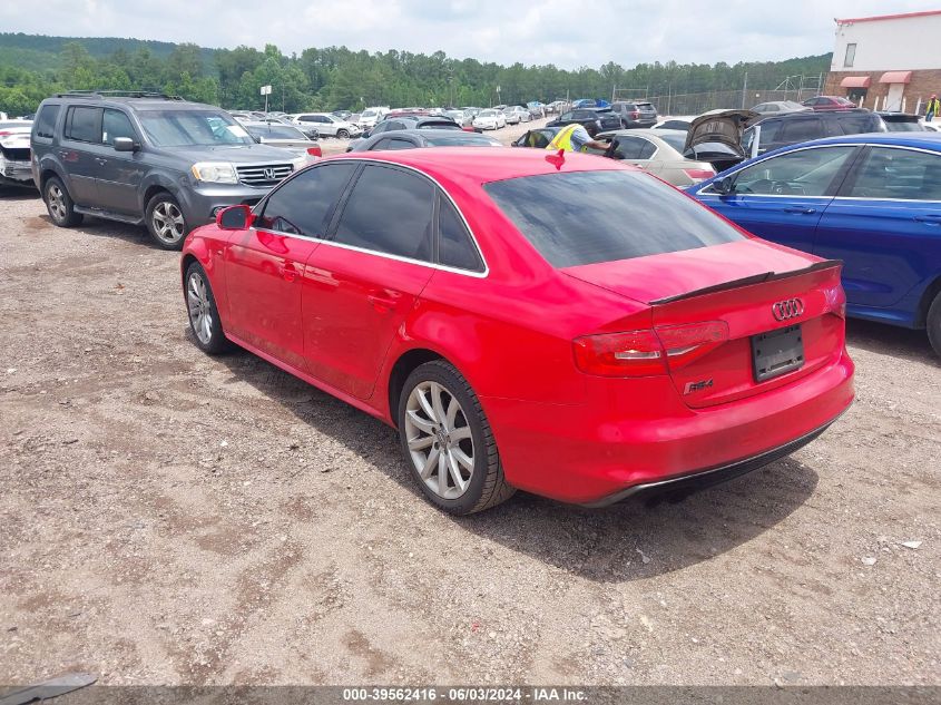 2014 Audi A4 2.0T Premium VIN: WAUAFAFL2EN022860 Lot: 39562416