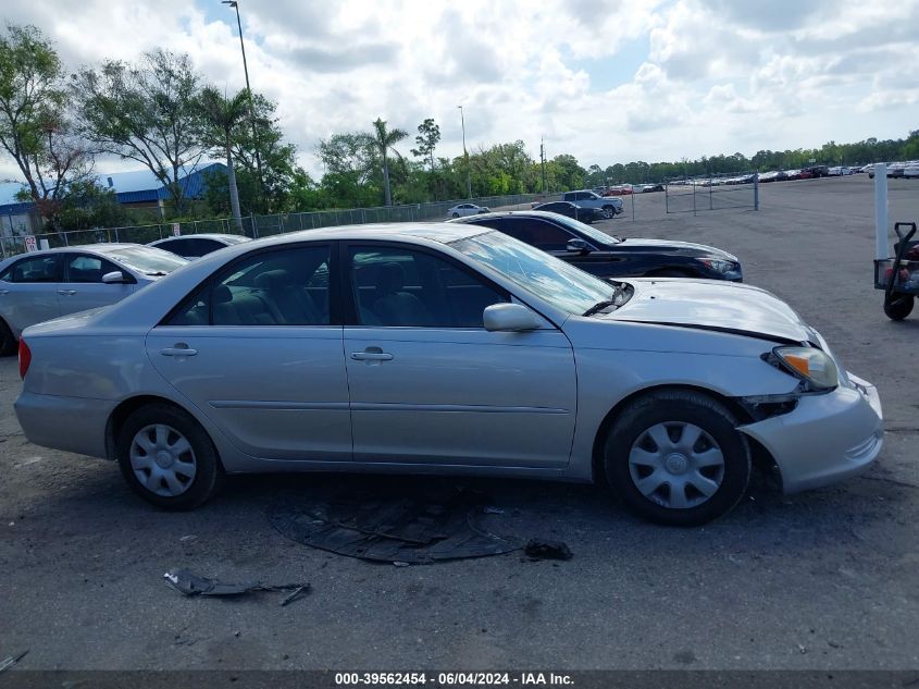 2003 Toyota Camry Le VIN: 4T1BE32K43U140653 Lot: 39562454