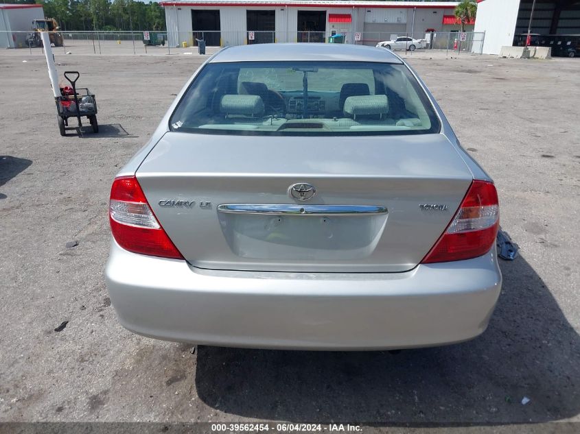 2003 Toyota Camry Le VIN: 4T1BE32K43U140653 Lot: 39562454