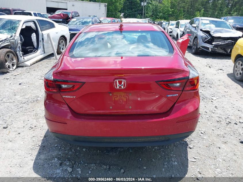 2022 Honda Insight Ex VIN: 19XZE4F50NE012828 Lot: 39562460