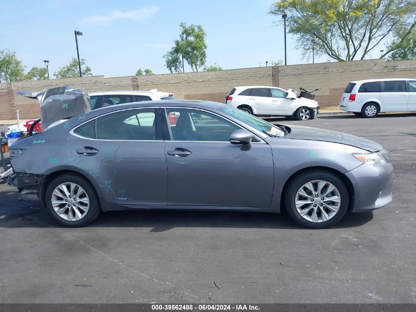 2013 Lexus Es 300H VIN: JTHBW1GG3D2016962 Lot: 39562488