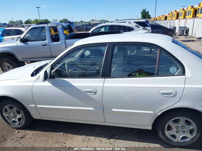 2004 Hyundai Accent Gl VIN: KMHCG45C14U539272 Lot: 39562532