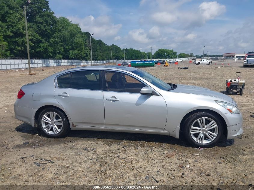 2011 Infiniti G25 Journey VIN: JN1DV6AP6BM600375 Lot: 39562533