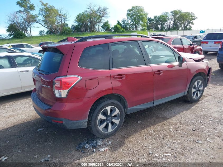 2018 Subaru Forester 2.5I Premium VIN: JF2SJAEC0JH428444 Lot: 39562554