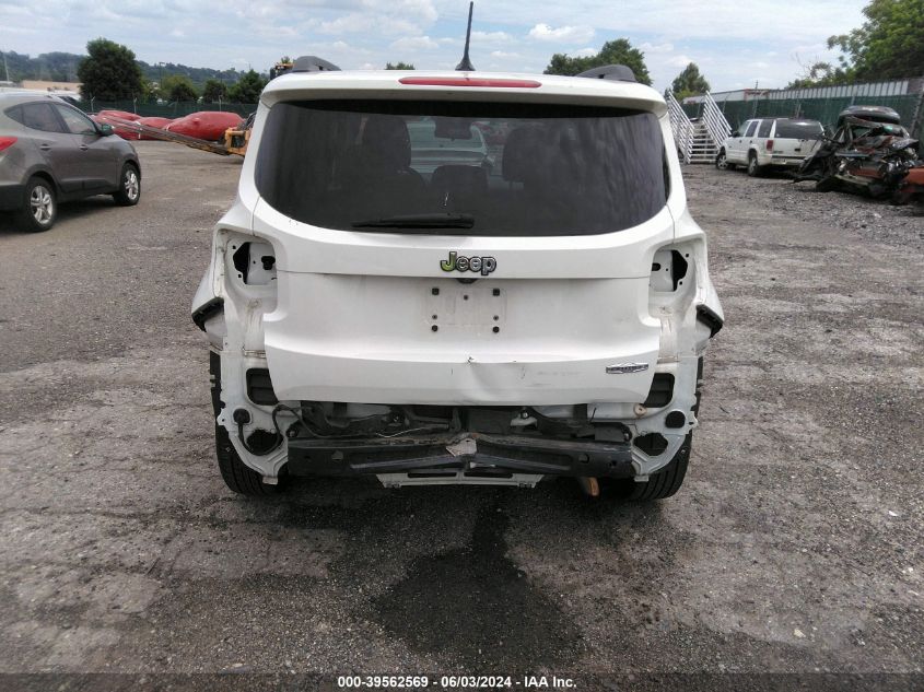 2017 Jeep Renegade Latitude Fwd VIN: ZACCJABB0HPF16296 Lot: 39562569