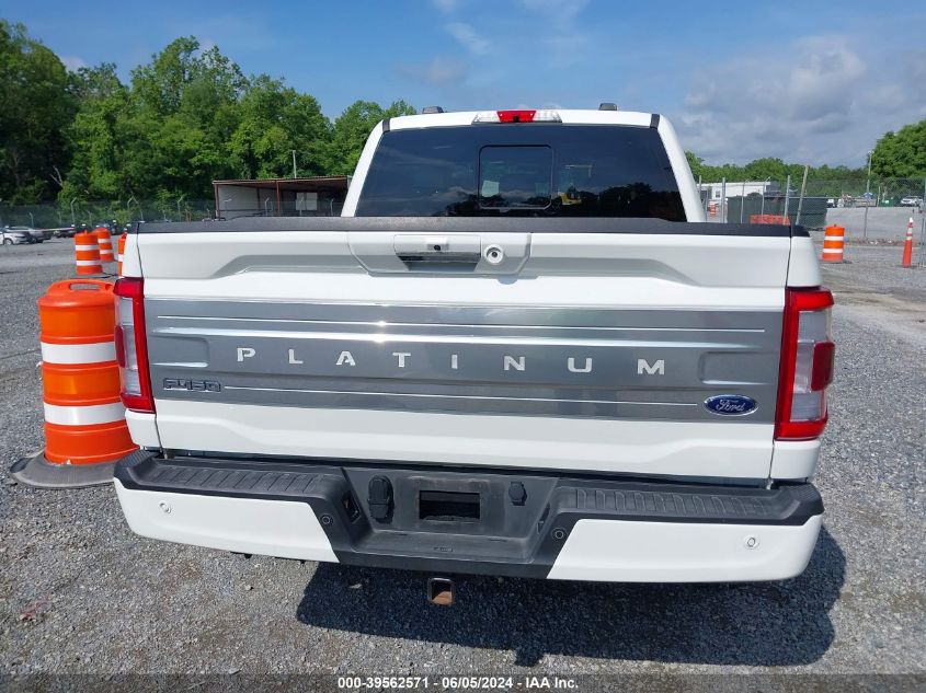 2022 Ford F-150 Platinum VIN: 1FTFW1ED6NFB76324 Lot: 39562571