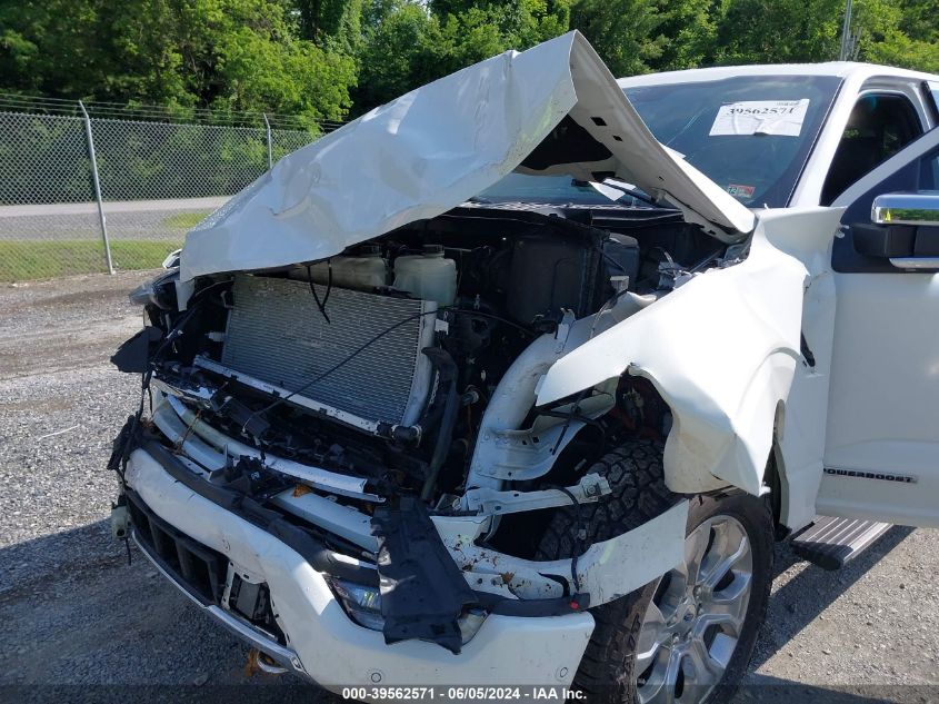 2022 Ford F-150 Platinum VIN: 1FTFW1ED6NFB76324 Lot: 39562571