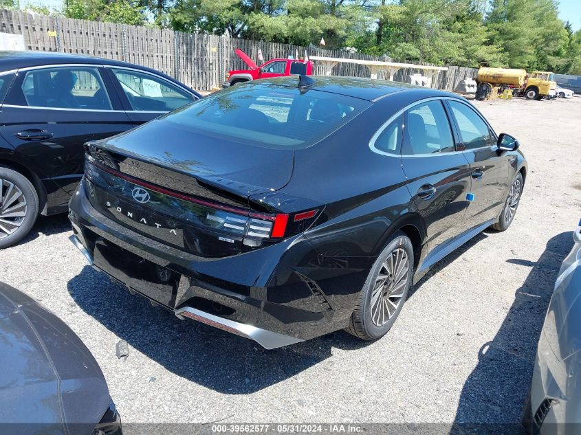 2024 Hyundai Sonata Hybrid Sel VIN: KMHL34JJ9RA091968 Lot: 39562577