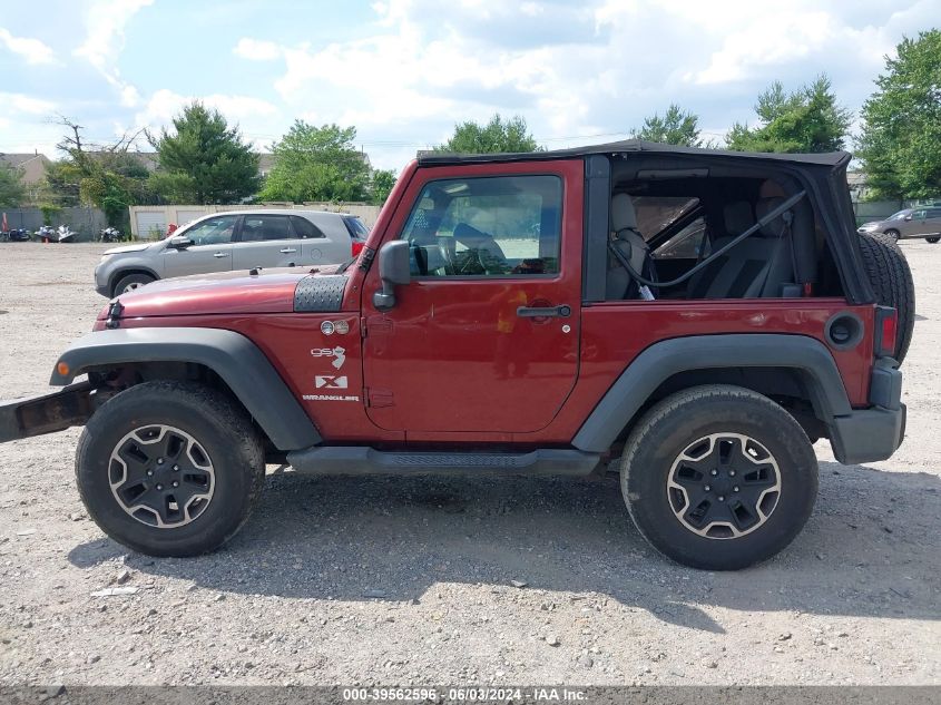 2009 Jeep Wrangler X VIN: 1J4FA24109L707756 Lot: 39562596