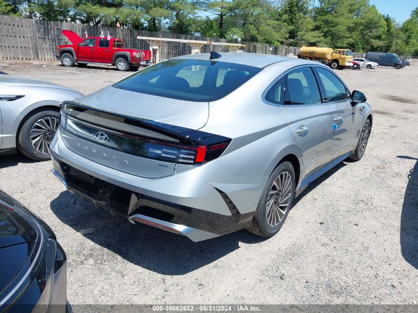 2024 Hyundai Sonata Hybrid Sel VIN: KMHL34JJ9RA090741 Lot: 39562652