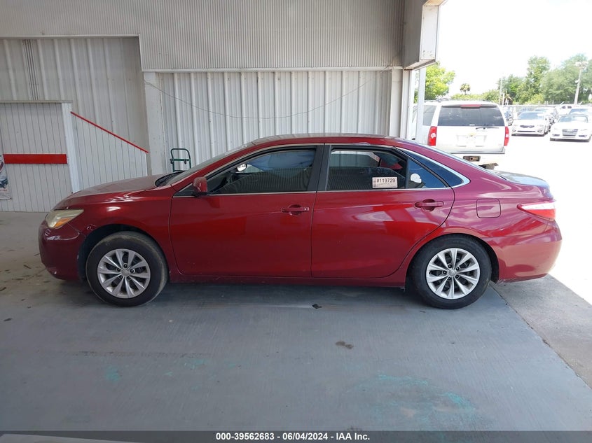 2016 Toyota Camry Le VIN: 4T1BF1FK5GU579698 Lot: 39562683