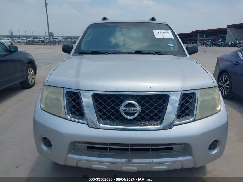 2012 Nissan Pathfinder S VIN: 5N1AR1NN6CC630009 Lot: 39562690