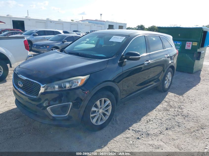 2017 Kia Sorento 2.4L L VIN: 5XYPG4A38HG284509 Lot: 39562705