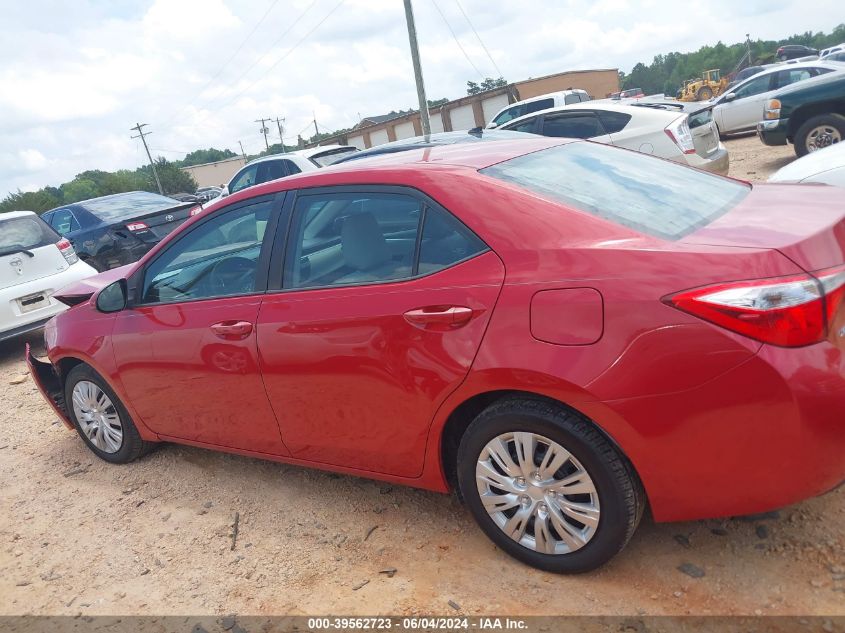 2015 Toyota Corolla Le VIN: 2T1BURHE7FC383046 Lot: 39562723