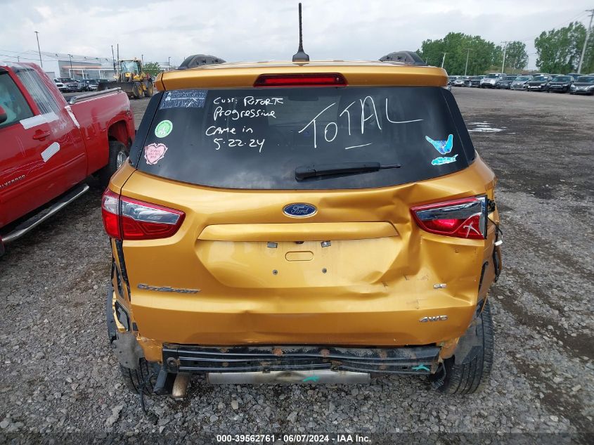 2021 Ford Ecosport Se VIN: MAJ6S3GL1MC401783 Lot: 39562761