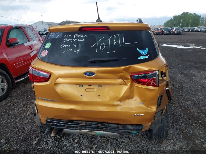 2021 Ford Ecosport Se VIN: MAJ6S3GL1MC401783 Lot: 39562761