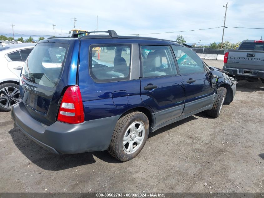 2005 Subaru Forester 2.5X VIN: JF1SG63655H752542 Lot: 39562793