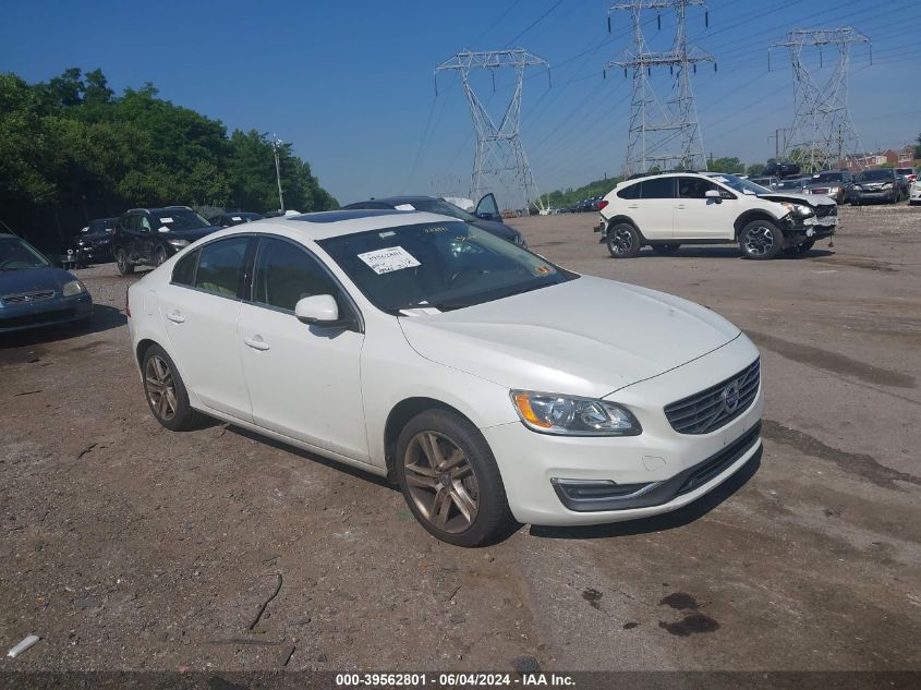 2014 Volvo S60 T5/T5 Platinum/T5 Premier/T5 Premier Plus VIN: YV1612FS0E2272971 Lot: 39562801