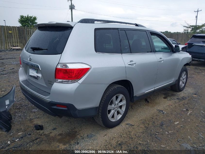 2012 Toyota Highlander Se V6 VIN: 5TDBK3EH9CS168370 Lot: 39562866