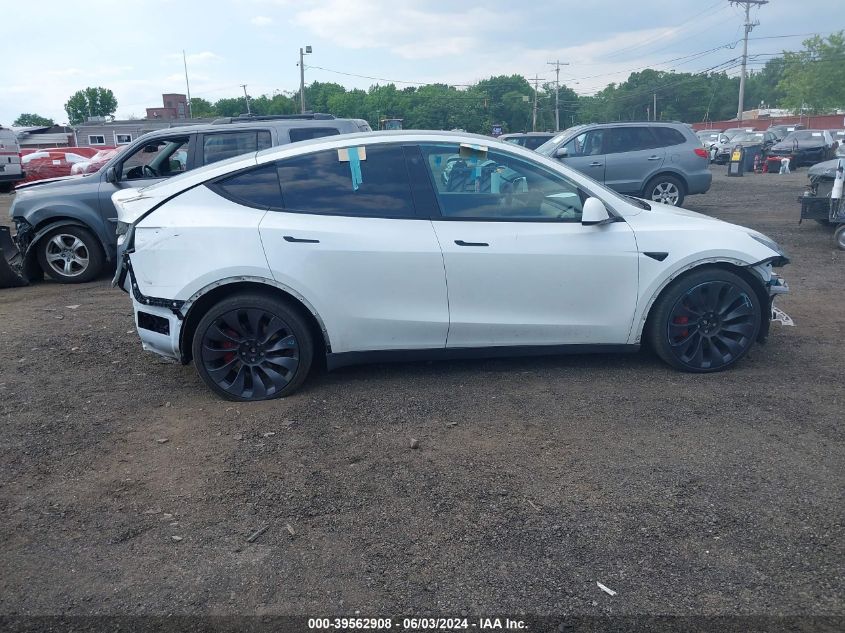 2021 Tesla Model Y Performance Dual Motor All-Wheel Drive VIN: 5YJYGDEF7MF124518 Lot: 39562908