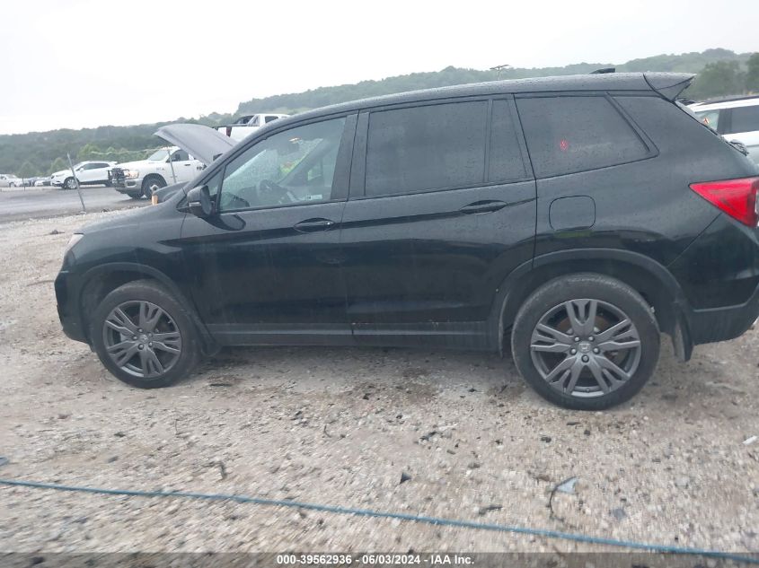 2021 Honda Passport Awd Ex-L VIN: 5FNYF8H55MB043580 Lot: 39562936