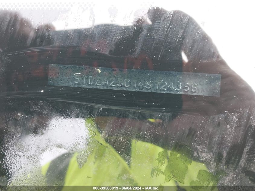 2004 Toyota Sienna Le VIN: 5TDZA23C14S124366 Lot: 39563019