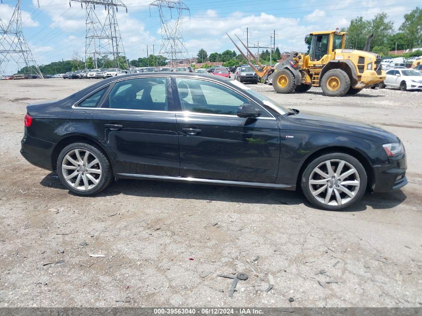 2014 Audi A4 2.0T Premium VIN: WAUBFAFL0EN039922 Lot: 39563040