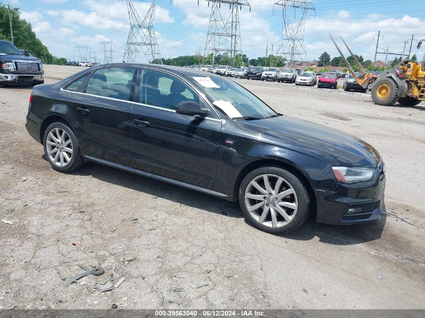 2014 Audi A4 2.0T Premium VIN: WAUBFAFL0EN039922 Lot: 39563040