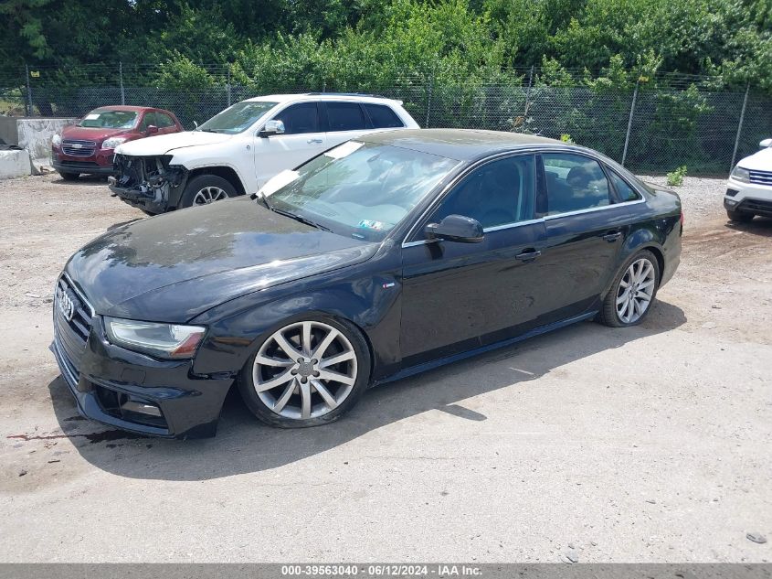 2014 Audi A4 2.0T Premium VIN: WAUBFAFL0EN039922 Lot: 39563040