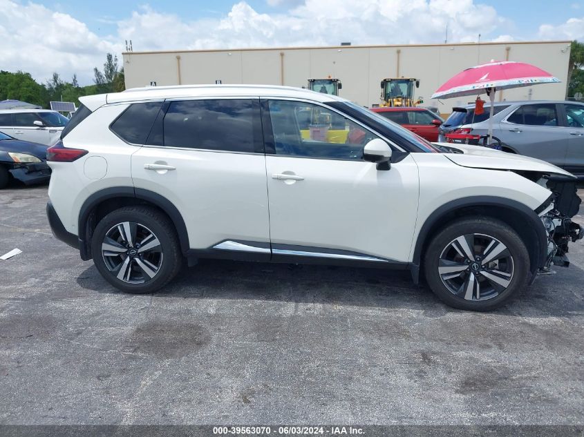 2022 Nissan Rogue Platinum VIN: JN8BT3DD1NW272046 Lot: 39563070